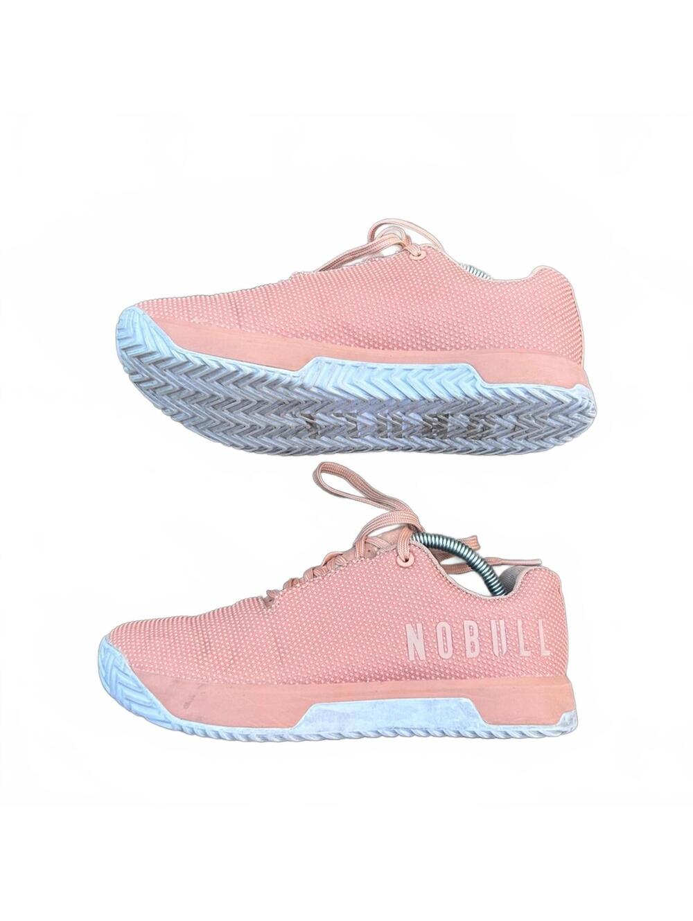 NOBULL Pink Women's Training Sneakers with Light Blue Soles